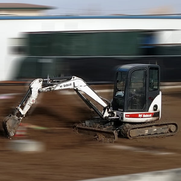 PRX Excavating in Denver, Colorado - Bobcat 430G MiniX Excavator Services